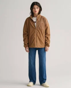 Gant Teen Shield Fleece Jacket Cocoa Brown
