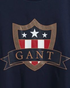 Gant Teens Banner Shield T-Shirt Evening Blue