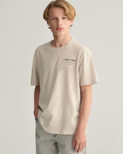 Gant Teens Graphic Script T-shirt Soft Oat