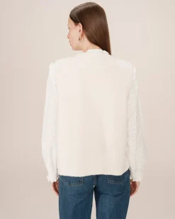 Grace & Mila Sinatra Vest Ecru