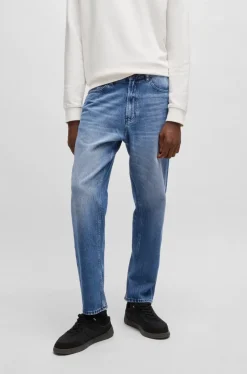 Hugo 838 Vintage Wash Jeans Blue