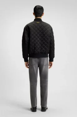 Hugo Bicol Quilted Jacket Black