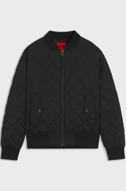 Hugo Bicol Quilted Jacket Black