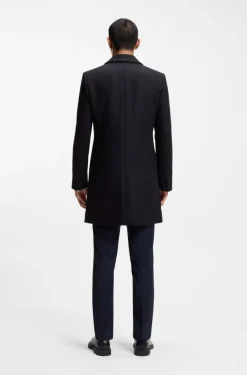 Hugo Migor 2541 Wool Coat Dark Blue
