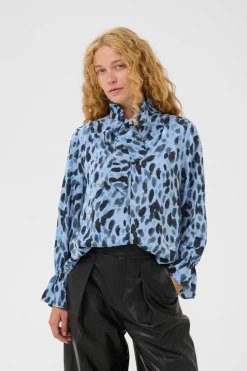 InWear Gracie Printed Blouse Blue Painted Dot