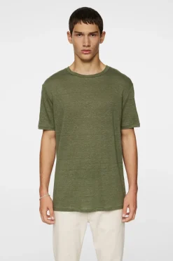 J.Lindeberg Coma Linen Tee Olivine