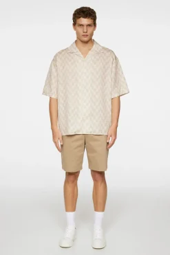 J.Lindeberg Ellis Stack Bridge Print Shirt Moonbeam