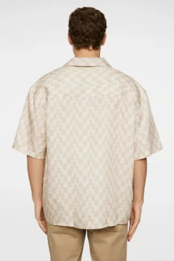 J.Lindeberg Ellis Stack Bridge Print Shirt Moonbeam