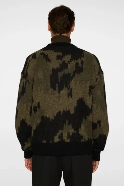 J.Lindeberg Nate Graphic Jacquard Knit Forest Green