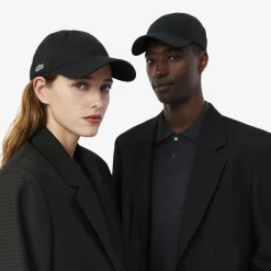 Lacoste Cotton Twill Cap Black