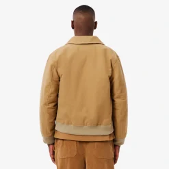 Lacoste Men’s Padded Moleskin Jacket Beige