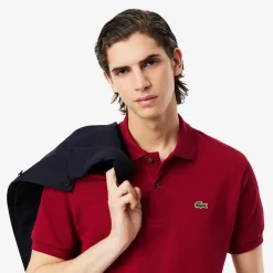 Lacoste Original L.12.12 Petit Pique Cotton Polo Shirt Bordeaux