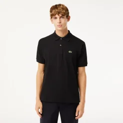 Lacoste Original L.12.12 Petit Pique Cotton Polo Shirt Black