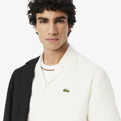 Lacoste Relaxed Fit Waffle Texture Shirt White