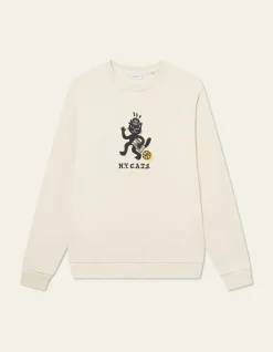 Les Deux Bruno Cat Sweatshirt Ivory