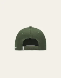 Les Deux Crew Organic Baseball Cap Chive