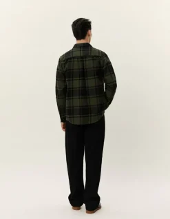 Les Deux Jeremy Flannel Shirt Duffel Bag