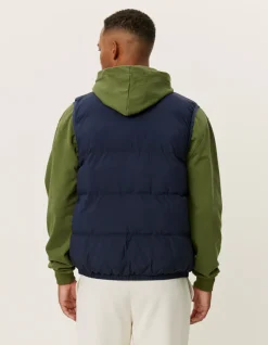 Les Deux Newport Padded Vest Dark Navy