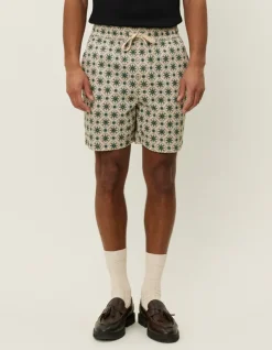 Les Deux Otto AOP Tapestry Shorts Ivory