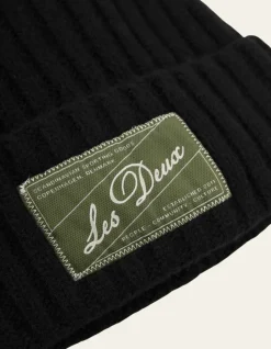 Les Deux Wells Wool Beanie Black