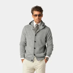 Less Worries Wool Hoodie Light Grey