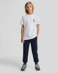 Lyle & Scott Boys Cotton Joggers Navy