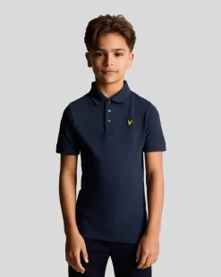 Lyle & Scott Boys Cotton Polo Shirt Navy