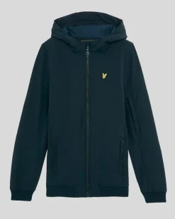 Lyle & Scott Boys Softshell Hooded Jacket Dark Navy