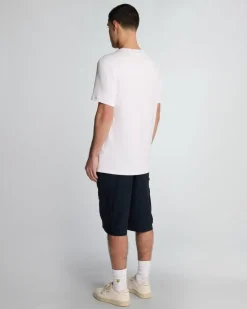 Lyle & Scott Cotton Linen Cargo Shorts Dark Navy