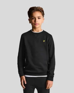 Lyle & Scott Kids Crew Neck Sweatshirt Jet Black