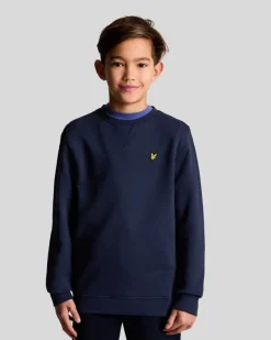 Lyle & Scott Kids Crew Neck Sweatshirt Navy