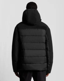 Lyle & Scott Sports Hybrid Puffer Jacket Jet Black