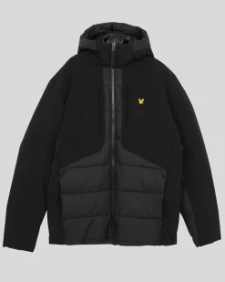 Lyle & Scott Sports Hybrid Puffer Jacket Jet Black