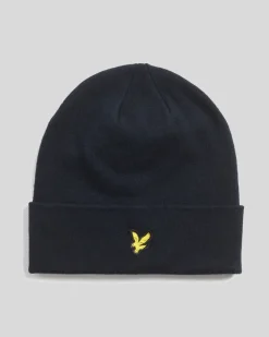 Lyle & ScottMerino Wool Blend Beanie Dark Navy