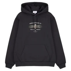 Makia Eagle Hooded Sweatshirt Black