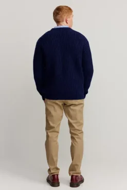 Makia Helm Knit Dark Navy