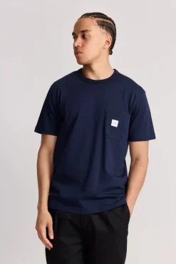 Makia Square Pocket T-Shirt Dark Navy