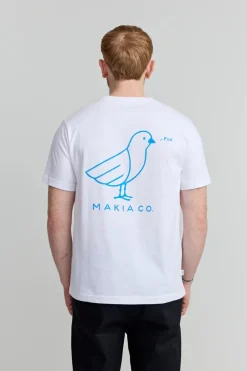 Makia Tweeter T-Shirt White