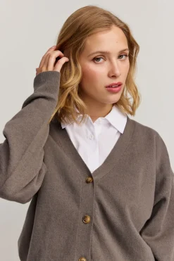 Makia Woman Hanna Cardigan Dark Green