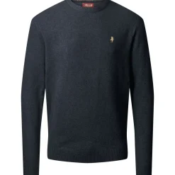 MCS Adrian Lambswool Knit Navy Melange