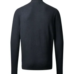 MCS Alfie Lambswool Knit Full zip Navy Melange