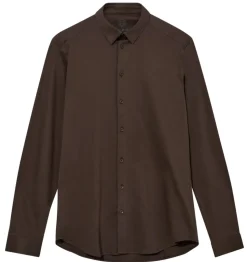 Mos Mosh Gallery Mmgmarco Jersey Shirt Chocolate Brown