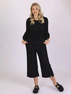 Nakoa Linen Culottes Black