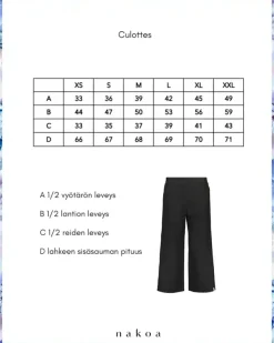 Nakoa Linen Culottes Black