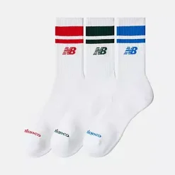 New Balance Unisex Everyday Stripe Midcalf 3 Pack