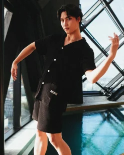 Nikben Waffle Shorts Nero