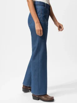 Nudie Jeans Holly Western Denim Pants Blue