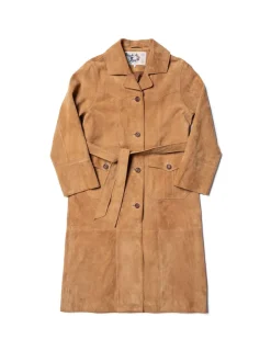 Nudie Jeans Ilse Suede Coat Tobacco