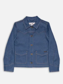 Nudie Jeans Kelly Western Denim Jacket Blue