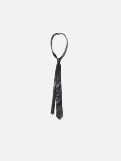 Nudie Jeans Leather Tie Black
